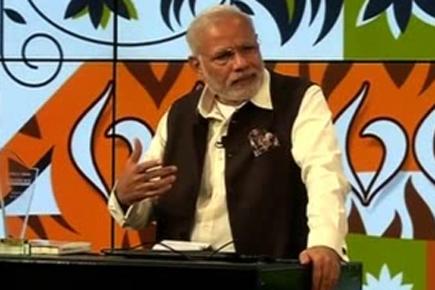 PM Modi makes brief address at Google with Sundar Pichai