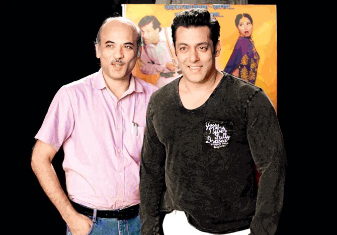 Sooraj Barjatya (left) and Salman Khan