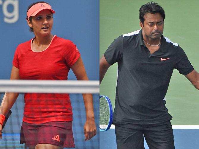 Sania Mirza and Leander Paes