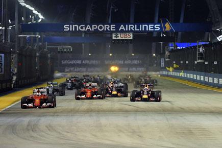 Indian-origin Briton charged for walking on track during Singapore GP