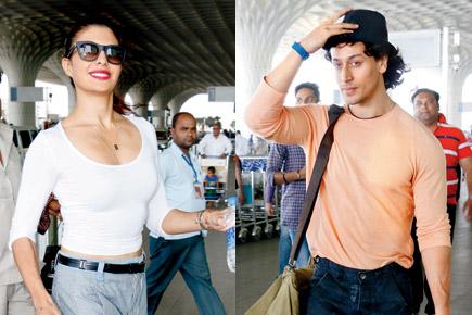 Spotted: Jacqueline Fernandez and Tiger Shroff at Mumbai airport