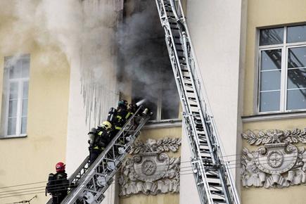 Fire engulfs Russian defence ministry's building in Moscow