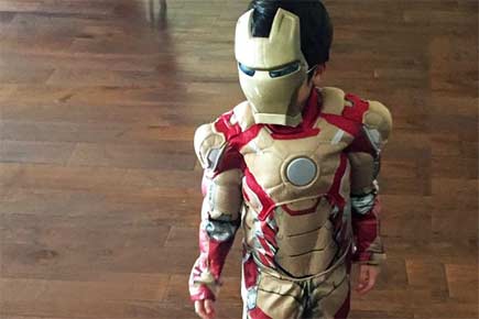 Emraan Hashmi's son turns 'Iron Man'