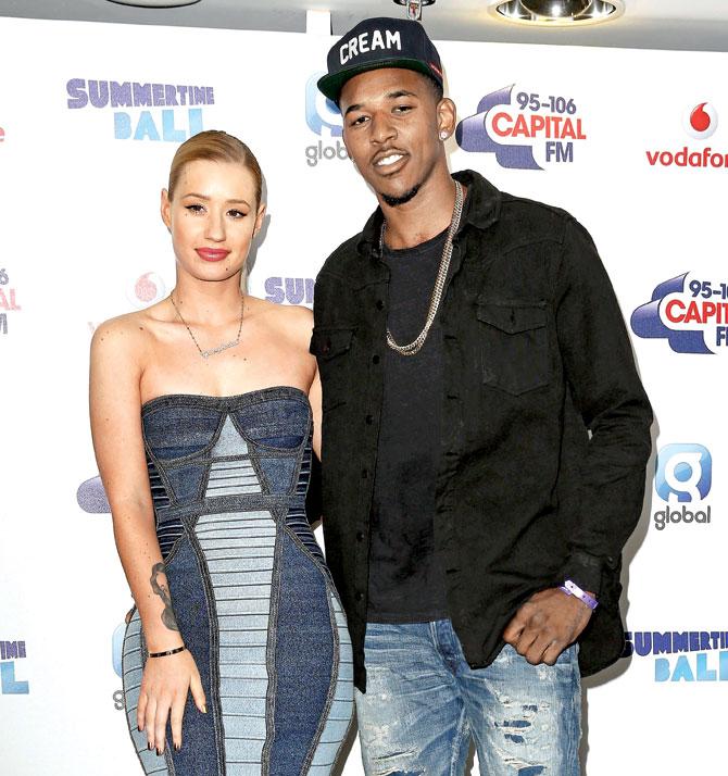Iggy Azalea with Nick Young. Pic/Getty Images