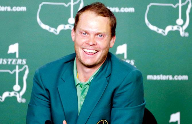 Danny Willett at the press conference after winning the Augusta Masters yesterday. Pics/AFP