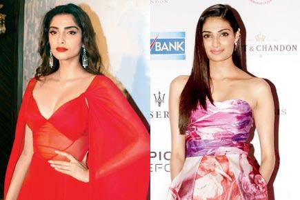 Spotted: Sonam Kapoor and Athiya Shetty at an awards event