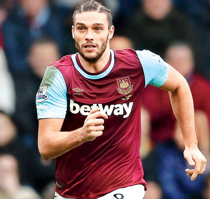 West Ham striker Andy Carroll