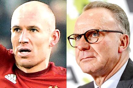 Bayern Munich's Karl-Heinz Rummenigge: No date yet for Arjen Robben's return
