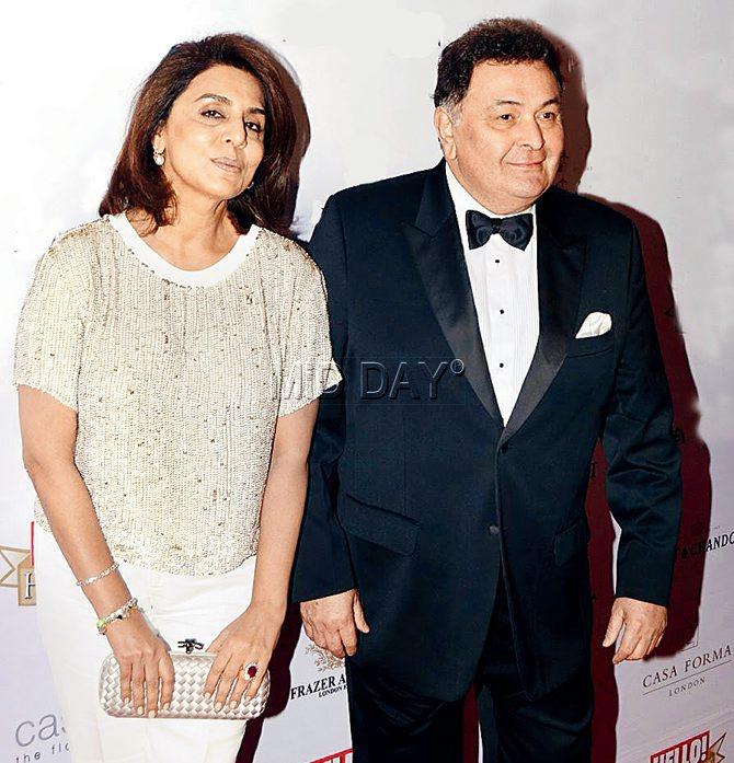 Neetu and Rishi Kapoor, Amitabh Bachchan