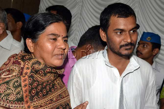 Mother and Brother of Rohit Vemula