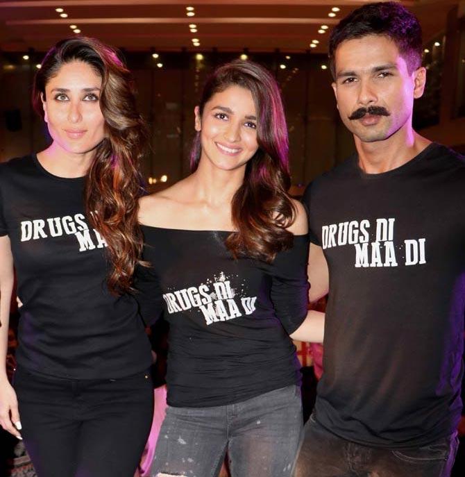 Kareena Kapoor Khan, Alia Bhatt and Shahid Kapoor at 