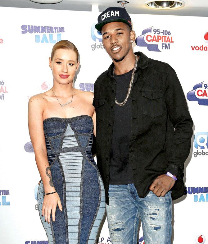 Nick Young with fiancee Iggy Azalea. Pic/Getty Images