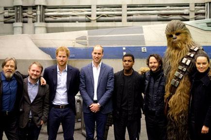 Prince William and Prince Harry visit 'Star Wars 8' sets in London