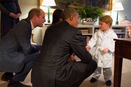 In pictures: When little Prince George met US President Barack Obama