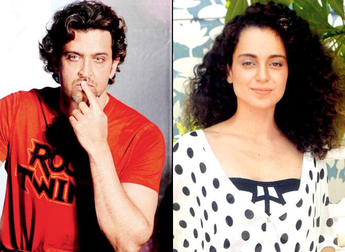 Hrithik Roshan and Kangana Ranaut