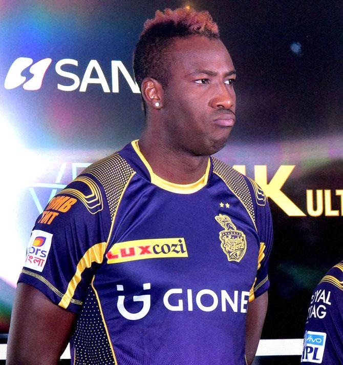 Andre Russell. Pic/PTI