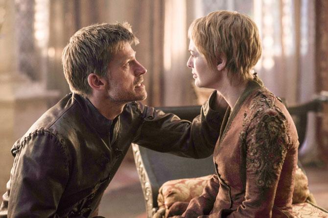 Nikolaj Coster-Waldau as Jaime Lannister and Lena Headey as Cersei Lannister in 