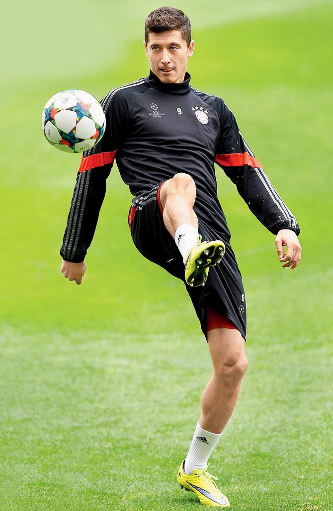 Bayern Munich’s striker Robert Lewandowski.  pic/gettyimages 