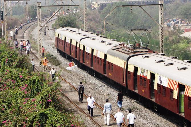 Authorities have decided to lift the 80 kmph speed ban between Mankhurd and Panvel where distance between two stations is greater. File pic for representation 
