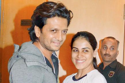 Genelia, Riteish Deshmukh and other celebs at 'Baaghi' screening