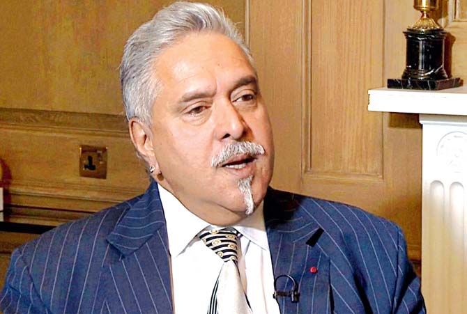 Vijay Mallya gave the interview in Mayfair, Central London. Pic/PTI