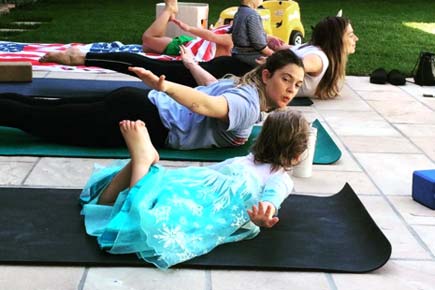 Drew Barrymore bonds with daughter over Yoga