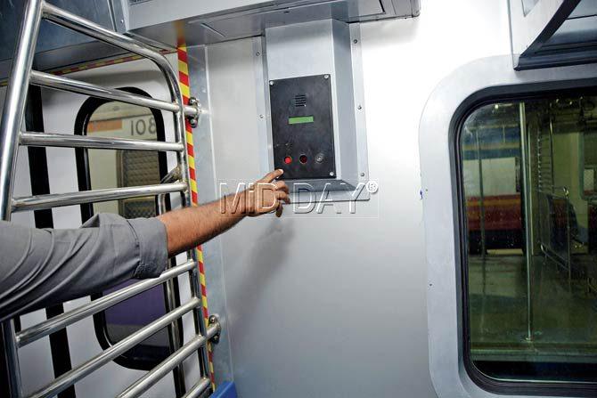 The train has a unique ‘talking-to-guard’ facility, wherein the commuter can use a speaker to talk to the guard in case of any problem