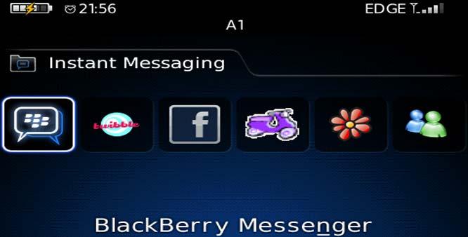 New BlackBerry messenger