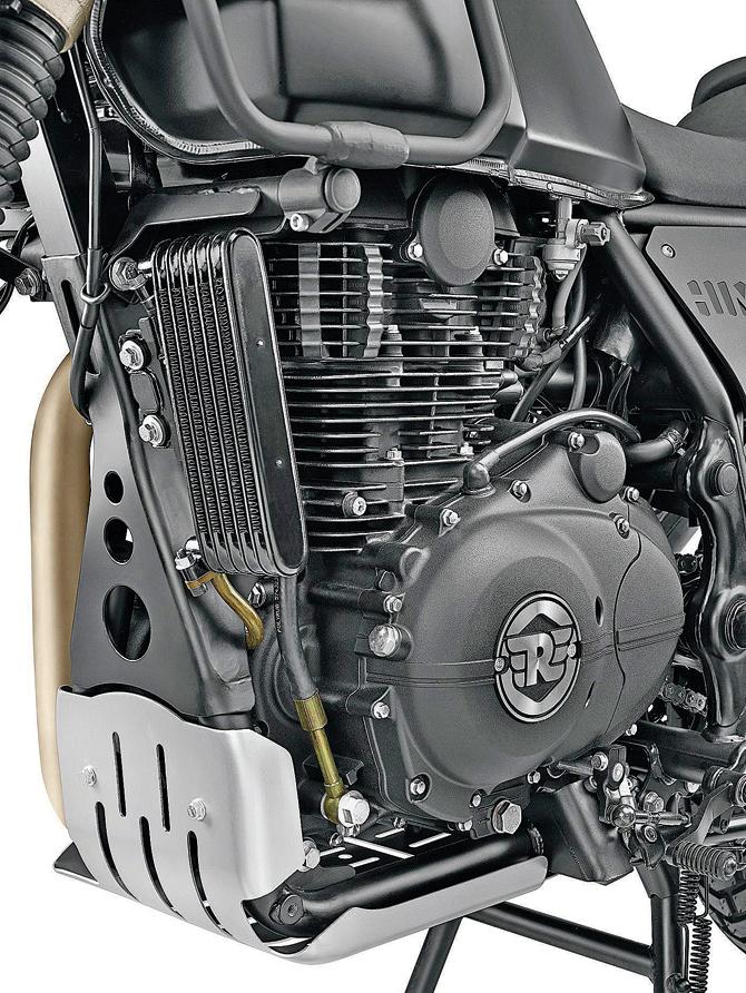 The LS410 is a brand new engine  and the first from Royal Enfield to have an overhead cam