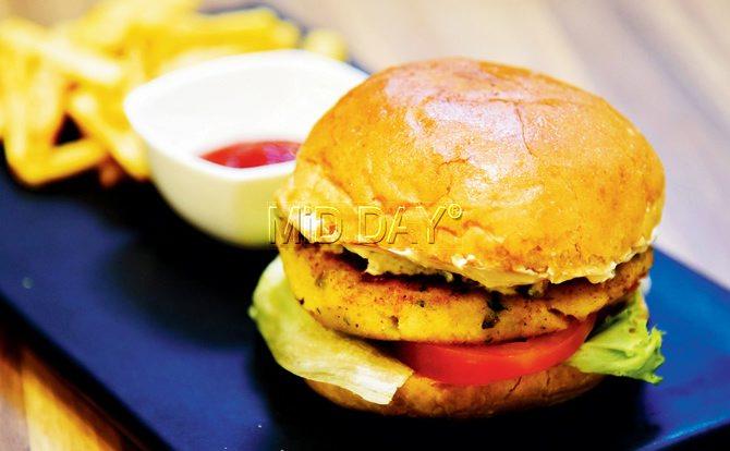Falafalised Burger. Pics/Shadab Khan 