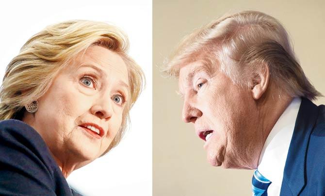 Hillary Clinton and Donald Trump hit the campaign trail on April 20 after their big primary wins in New York. Pic/AFP