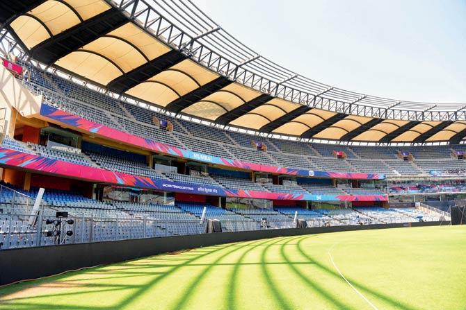 Mumbai’s Wankhede Stadium is slated to host eight IPL matches, including the final on May 29. File pic