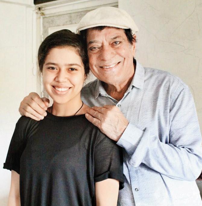 Jagdeep with his daughter Muskkaan Jaferi