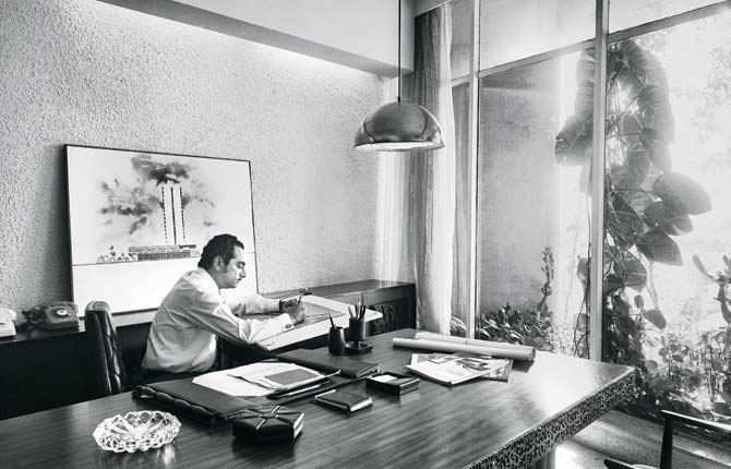 Kadri at work: He influenced the development of two areas — Napean Sea Road and Worli, and also forayed into the world of five-star hotel design. One of his recent constructions was a school for underprivileged girls in Ahmedabad that he built through his the family-run, Begum MB Kadri Foundation