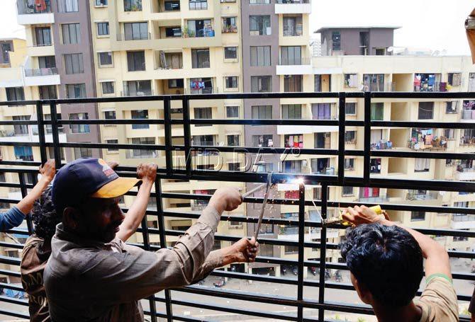 The residents have also started installing CCTVs and grills in their balconies to keep themselves safe