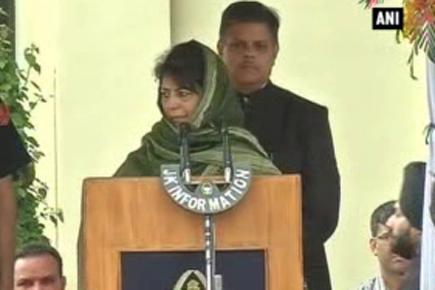 Mehbooba Mufti takes oath as J&K's first woman CM