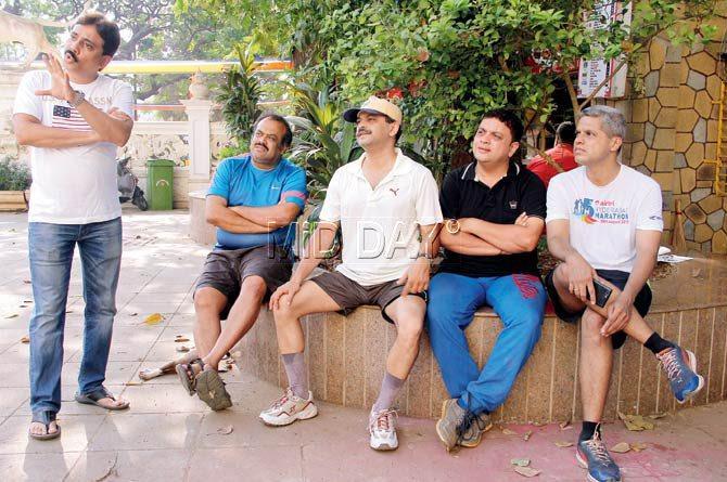 (From l) Nandkumar P, Dhananjay P, Rahul G, Suresh B and Vikram M. Pics/Ajinkya Sawant