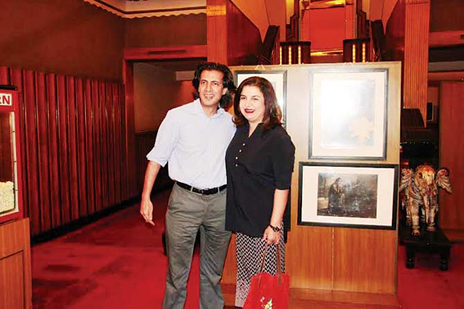 Neville Tuli and Farah Khan