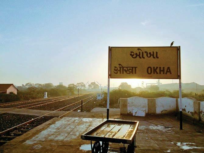 Okha station in Gujarat