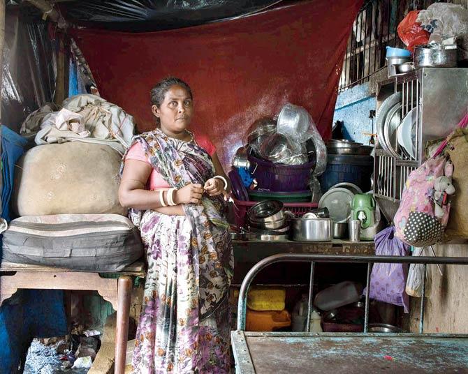 Parvathi, 40, lives near Kamathipura for 40 years. “One of my daughters… Even now, she has to take medicines worth 500 rupees per month. But sometimes she takes less of it, like maybe one that is 200 rupees or 100 rupees. Sometimes 50 rupees.”