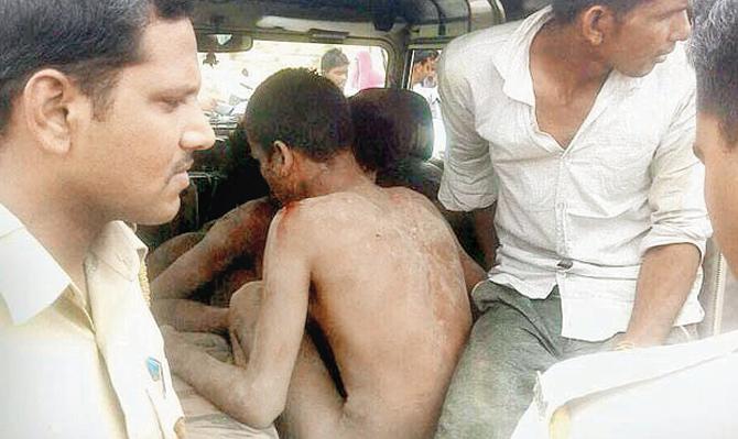 Police officers reached the spot and rescued the minors by taking them into custody 