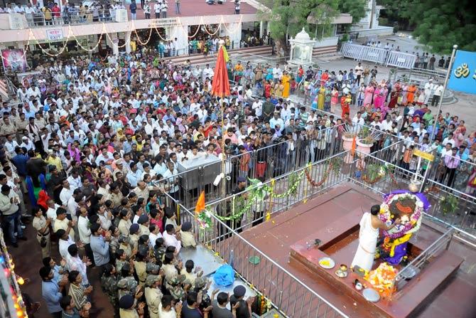 Photos: Women offer prayers at Shani Shingnapur temple