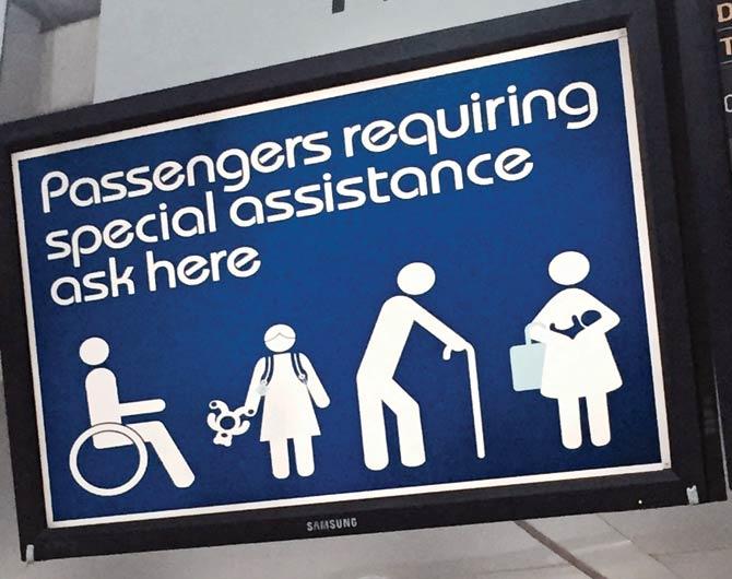 Signage at most airports