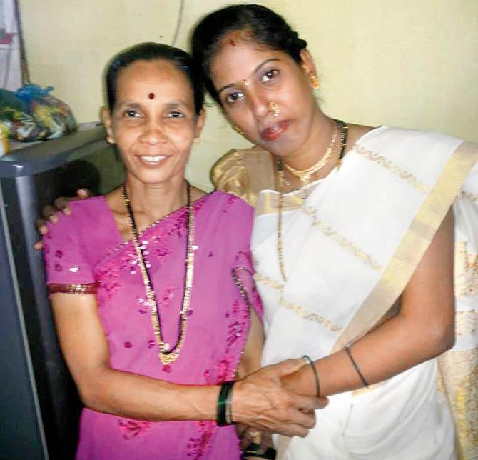 Ranjana Sawant (left) and daughter-in-law Aruna