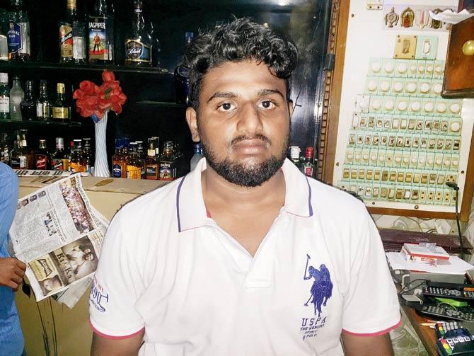Restaurateur Takshil Nagraaj Shetty (in pic) complained against the police constable the same night as the incident. Pics/Hanif Patel