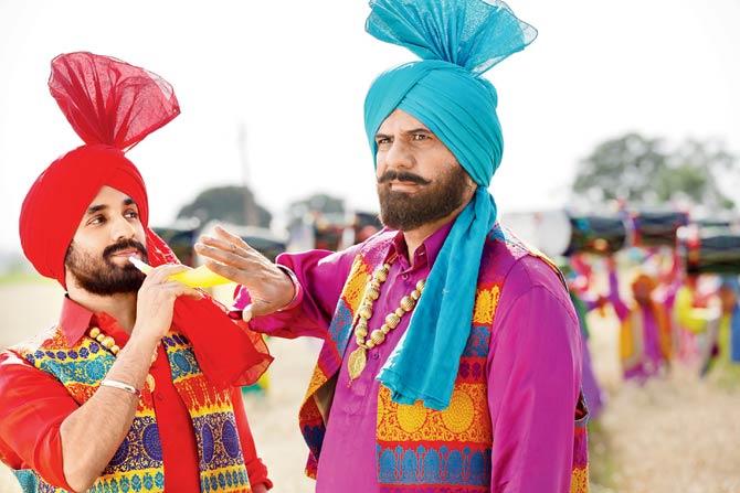 Vir Das and Boman Irani in a still from the movie