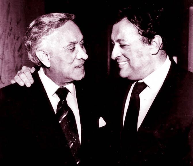 Zubin Mehta with his father Mehli Mehta, violinist and founding conductor of the Bombay Symphony Orchestra. Pics courtesy/Mehli mehta foundation