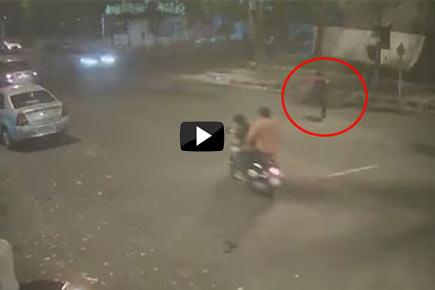 Shocking CCTV footage of Delhi hit-and-run accident 