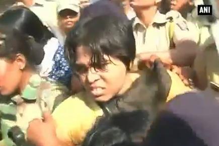 Police detain Trupti Desai near at Shani Shinganapur temple
