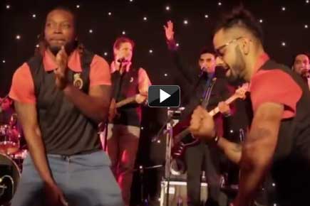 Video: 'Daddy' Gayle's shakes a leg Caribbean style with 'uncle' Kohli
